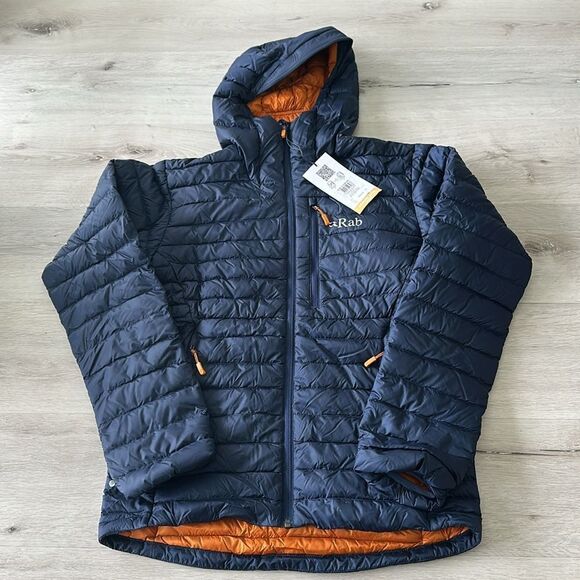 Rab Microlight Alpine Down Jacket Patriot Blue (Marmalade) S NWT - Picture 2 of 4